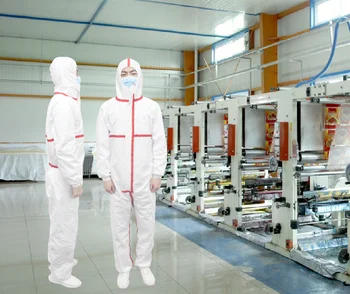 

Protective Coverall Breathable CleanRoom Clothes Protection Anti-Virus Clothing Waterproof Anti Static Anti Chemical Liquid