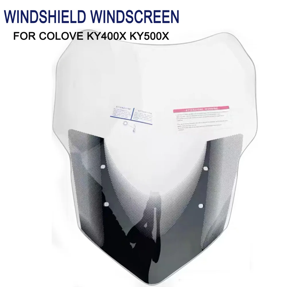 

Motorcycle Windshield WindScreen Excelle KY500X KY400X Wind Screen Deflector Windshield For Colove KY400X KY500X KY 500X KY 400X