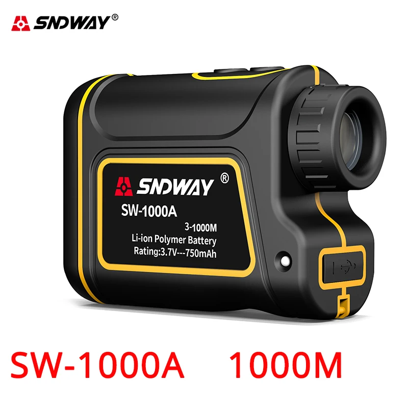 Sndway range finder for hunting/golf distance meter 6x telescope laser distance measurer 1500M/1000M Monocular trena Rangefinder