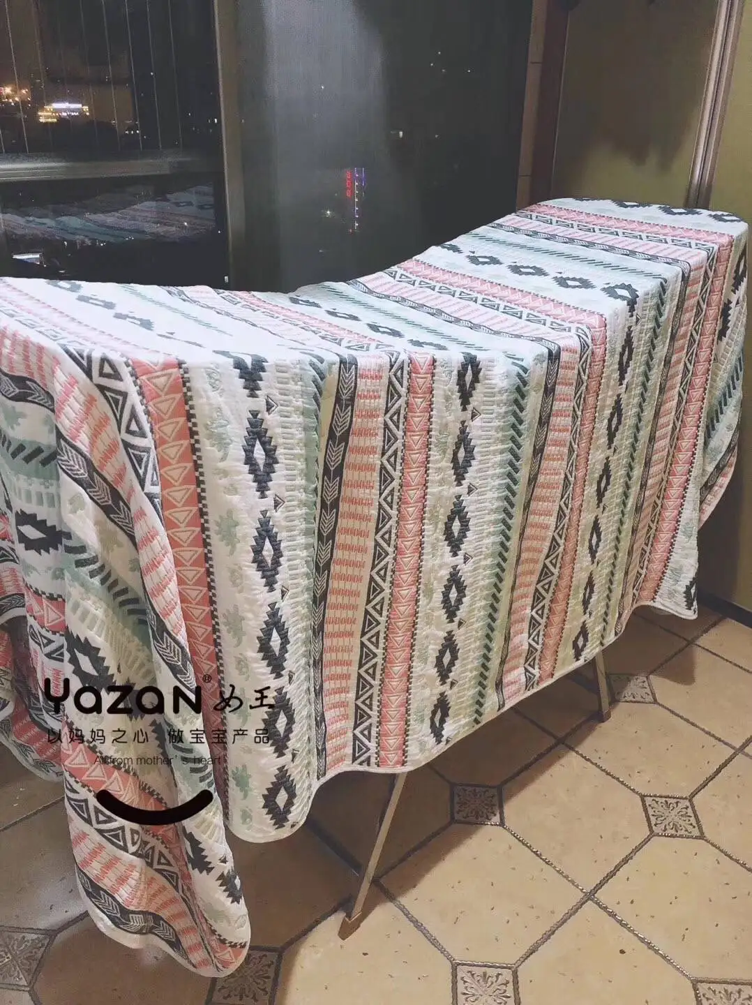YAZAN высокое качество взрослых и детей одеяло летний комплект белья диван изготовлен из хлопка с 6 слоями gauze80* 130