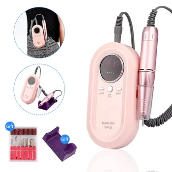 

Electric Mini Small Pen Type Manicure Machine Small And Portable Nail Machine Beauty Mini Electric Pink Warm Color Nail Polisher