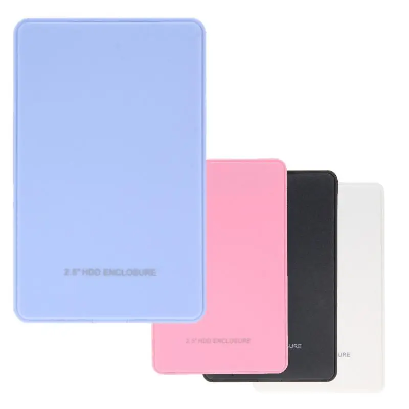 

2.5 inch SATA Hard Drive HDD Enclosure External Enclosure for Hard Disk USB2.0 Sata External HDD Enclosure Pink Case Promotion