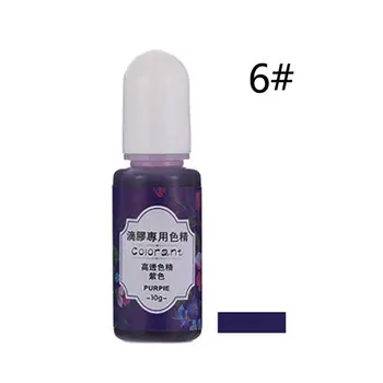 

13 Colors Epoxy UV Resin Coloring Dye Liquid Epoxy Pigment Resin Colorant Fading Resistance10ml Translucent M0XB