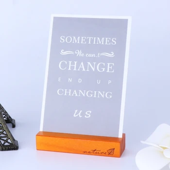 

Natural Wood Block Clips Paper Photo Picture Card Holder Clamp Stand Table Decor