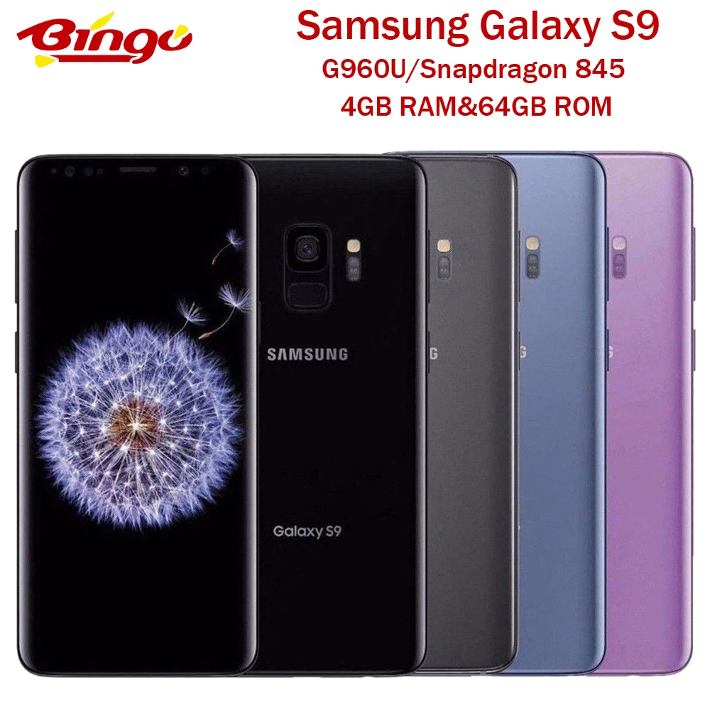 Gran venta Samsung Galaxy S9 G960U Original Android Teléfono Qualcomm Octa Core 5,8 "12MP y 8MP RAM 4GB ROM de 64GB NFC de huellas dactilares 85ZOJNmy6