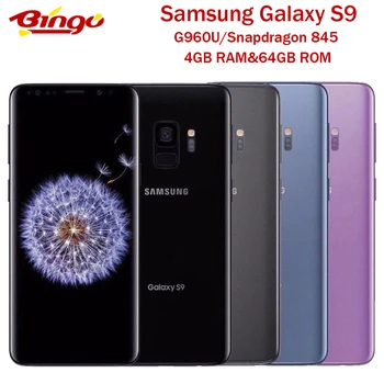 

Samsung Galaxy S9 G960U Original Android Phone Qualcomm Octa Core 5.8" 12MP&8MP RAM 4GB ROM 64GB NFC Fingerprint