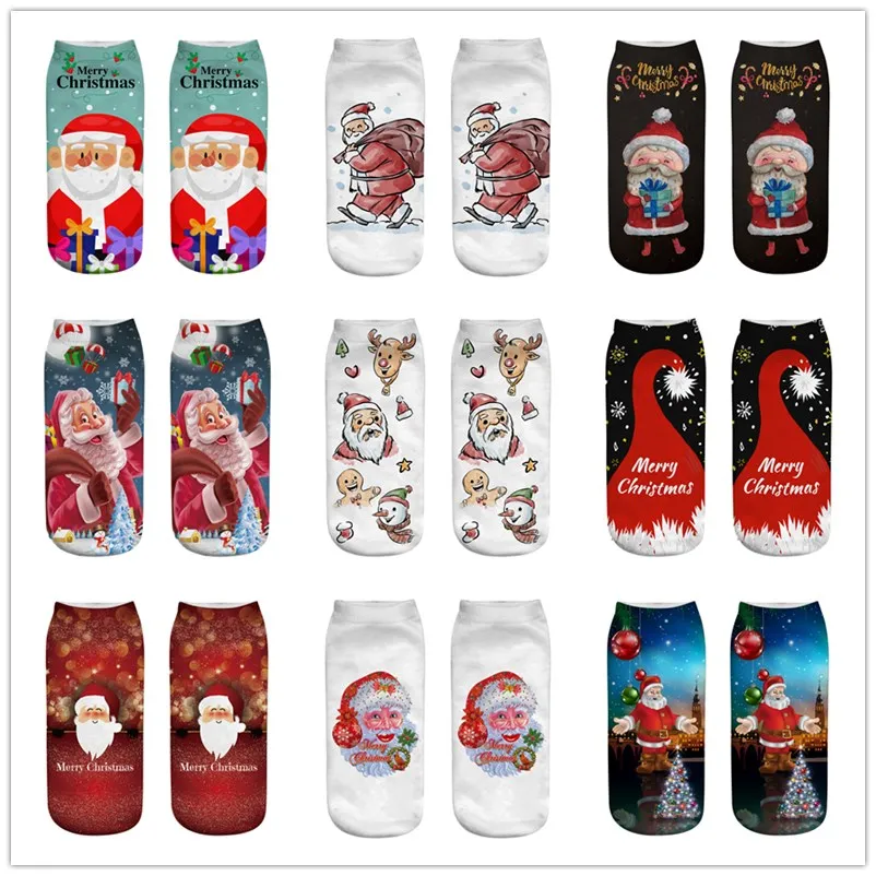 Рождественские хлопковые носки рождественские украшения для дома подарки