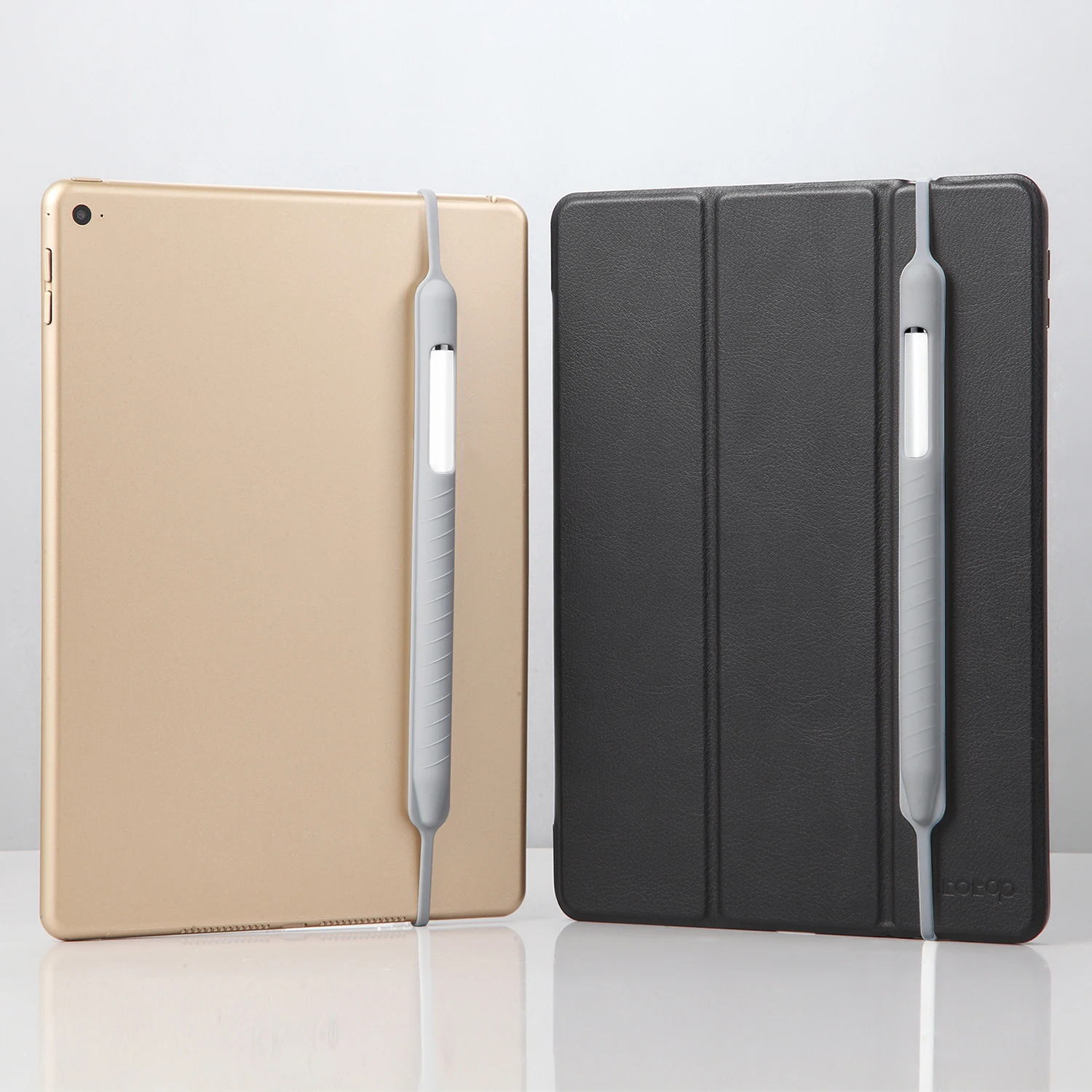 Силиконовый защитный чехол держатель с эластичным ремешком для Apple Pencil iPencil 1 2