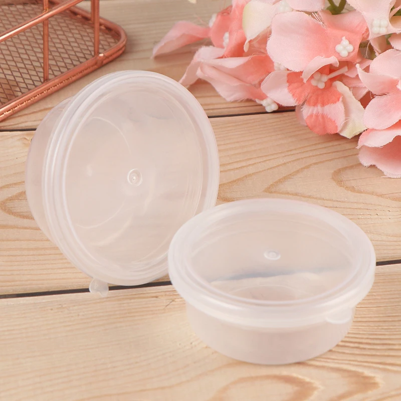 15g/20g 10PCS Slime Box Plastic Transparent Slime Containers Storage Organizer Box With Lids For Fluffy Clear Slime Mud