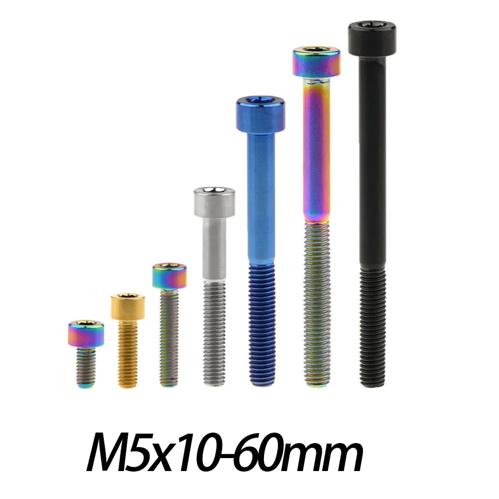 Xingxi Titanium Ti M5x10 12 16 18 20 25 30 35 40 45 50 55 60 мм DIN912 головка с болтами деталь для
