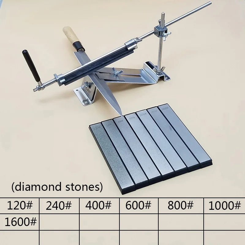 [ВИДЕО] Нержавеющая сталь ruixin pro точилка для ножей Профессиональная кухонная заточка фиксированный угол камни алмазные камни бар - Цвет: machine 7D