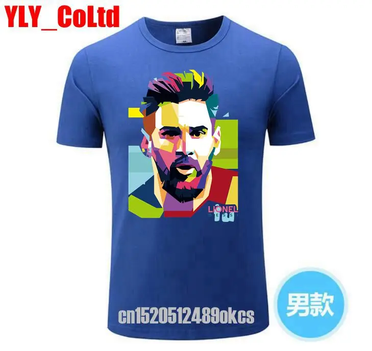 Мужская футболка Lionel Messi футболки месси из 100% хлопка для мужчин и женщин | одежда