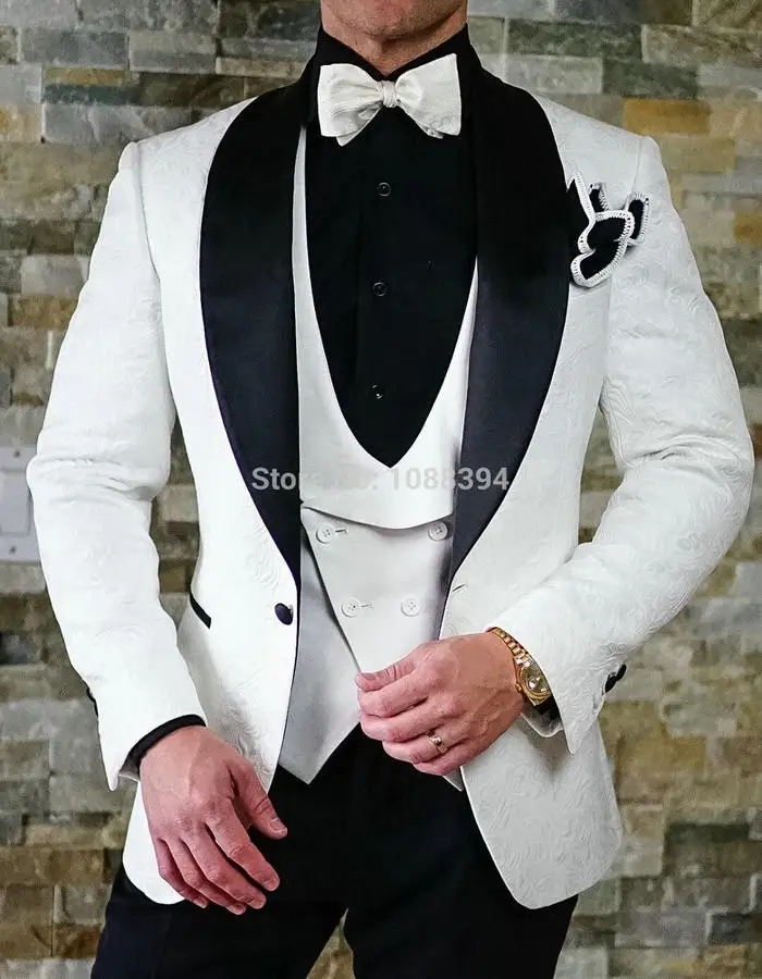 as picture5 SZMANLIZI свадебные костюмы дизайн официальная одежда для жениха белый блейзер приталенный жених мужские лучшие мужские свадебные костюмы смокинг - Цвет: as picture5