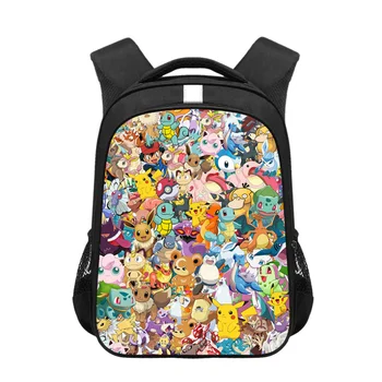 

Anime pokemon children School Bags Cartoon Pikachu Arceus Kindergarten Backpack Girls Boys Schoolbag Kid Book Bag