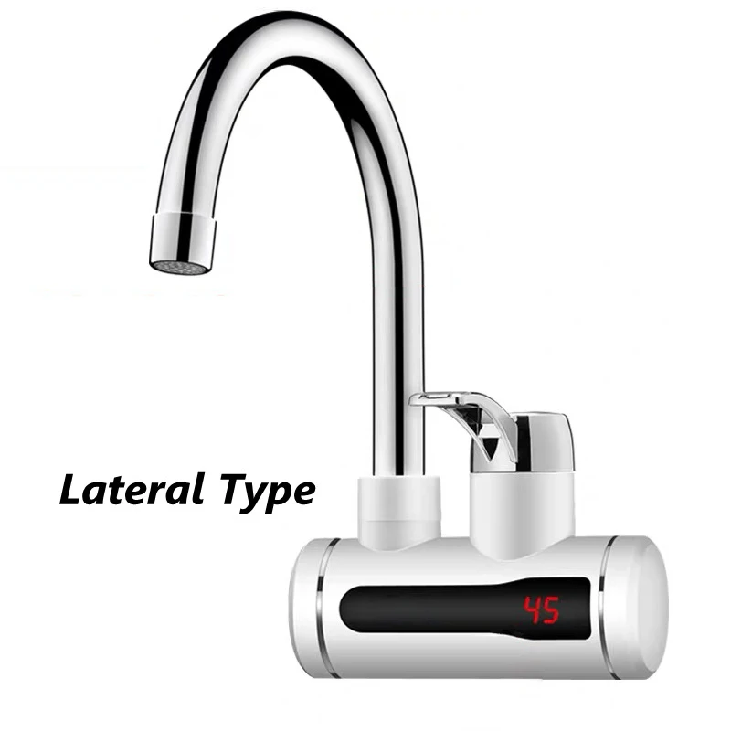 

Instant Tankless Electric Hot Water Heater Faucet Kitchen Instant Heating Tap Water Heater with LED Temperature Display EU