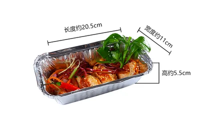 Оловянный поднос барбекю прямоугольная печь weber коврик баркет alimentire jetable с крышкой