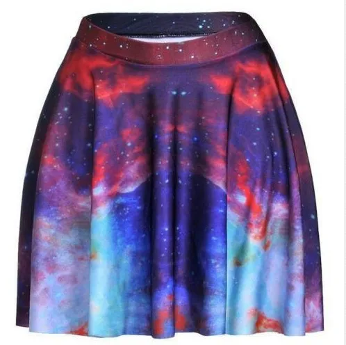 

2015 New Style Playful Fashion Slimming Slim Fit Elasticity Pleated Skirt Digital Printing Kiss Skirt Skt-1191
