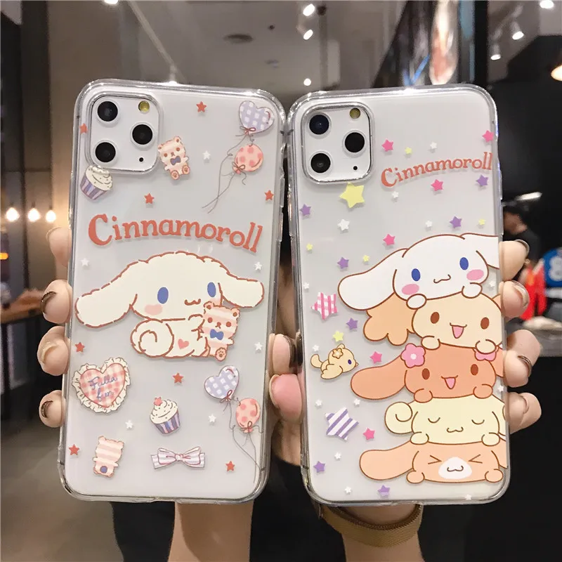 Cartoon Silicone Transparent Case For Iphone 11 Pro Max