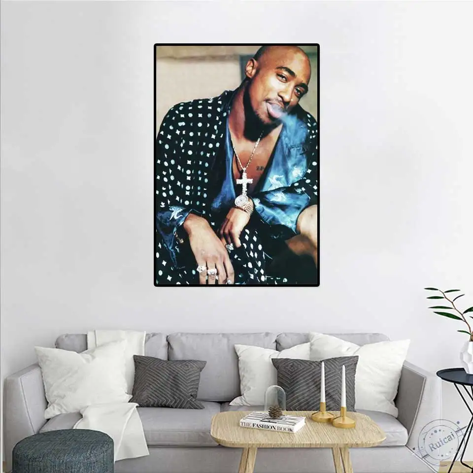 Canvas Painting Notorious B.I.G. Biggie Poster Tupac Shakur 2pac poster and Prints Art Wall Picture Modern Home Decoration