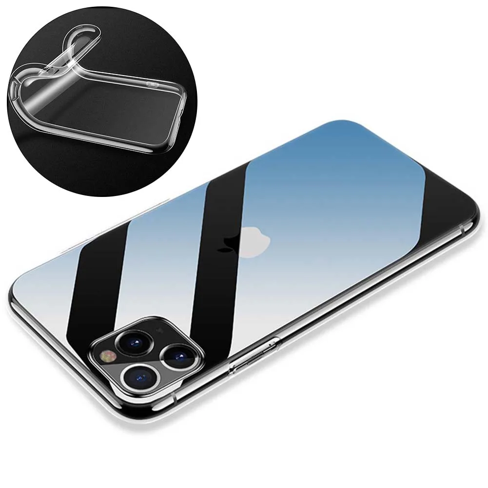 Прозрачный мягкий чехол из ТПУ для iPhone 11 Pro Max ультратонкий прозрачный