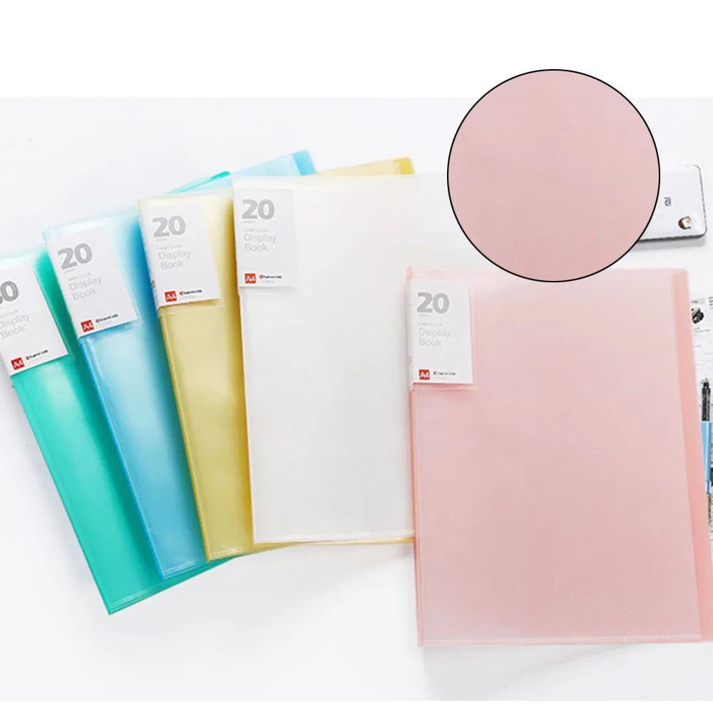 A4 File Folder Book Paper Clip test paper clip Folder Student Folder Bag Multi-Layer Transparent Document Folder Office Supplies