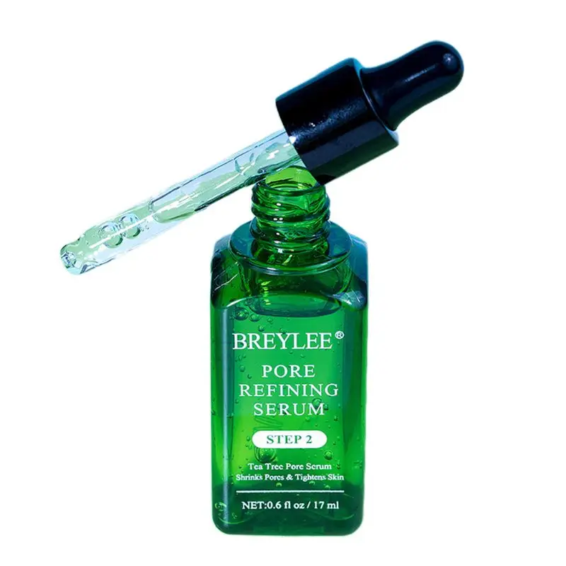 

17ml Tea Tree Refining Serum Shrink Pores Moisturizing Acne Treatment Essence