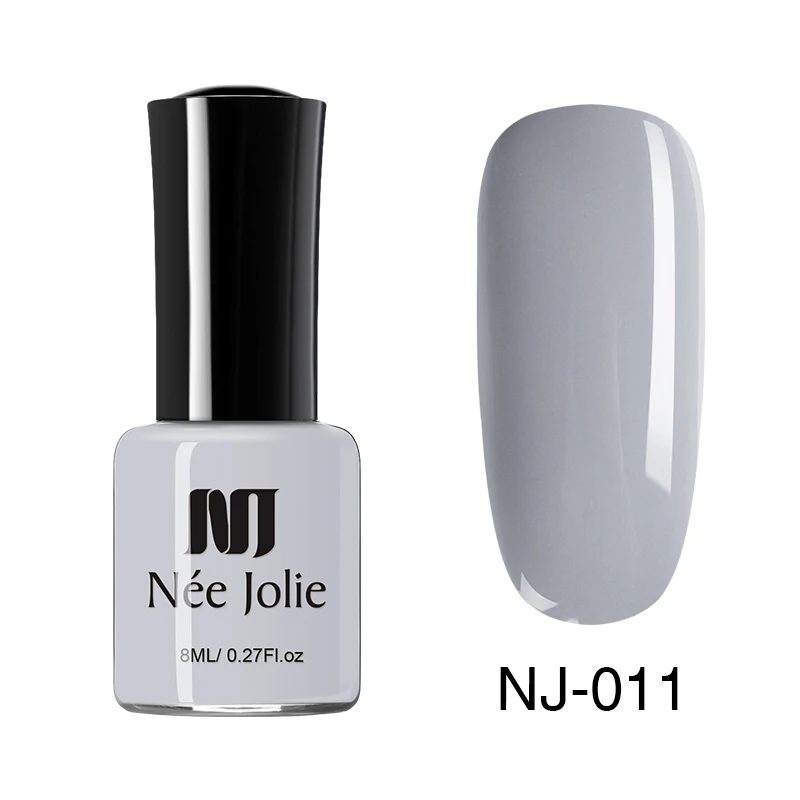 8ml NJ-011 Одноцветный лак для ногтей NEE JOLIE, 8 мл, 36 цветов, Быстросохнущий лак для ногтей, новая бутылка, лак для ногтей, 3,5 мл/бутылка для декора ногтей - Цвет: 8ml NJ-011