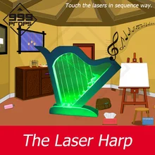 999 реквизит лазерный приемник для комнаты побега Игра Головоломка подсказки устройство коснитесь лазеров в правой последовательности, чтобы убраться комната камеры