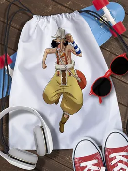 Сумка мешок для обуви Ван-Пис (One Piece, anime, аниме, пираты, Fairy Tail, Луффи, Ророноа Зоро, Нами, манга) - 10