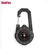 NEW design Waterproof  Carabiner outdoor compass with luminous and 1-2-3system ► Photo 2/6