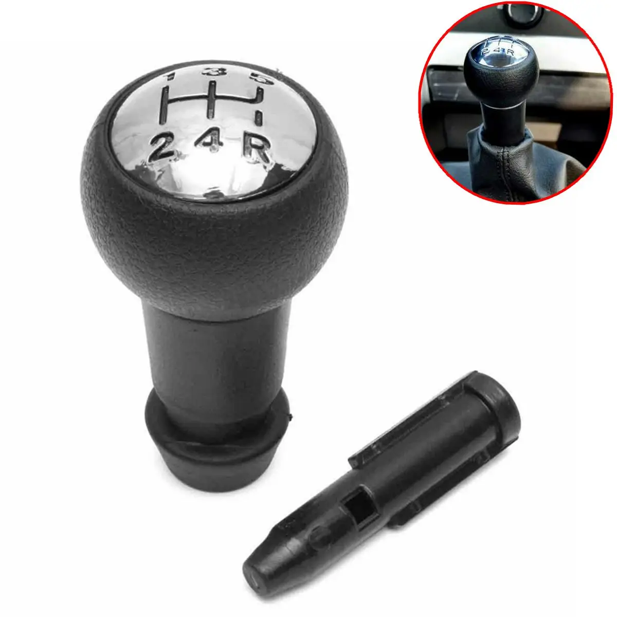 Car Gear Shift Knob Lever Adapter For Peugeot 106 206 306 406 806 107