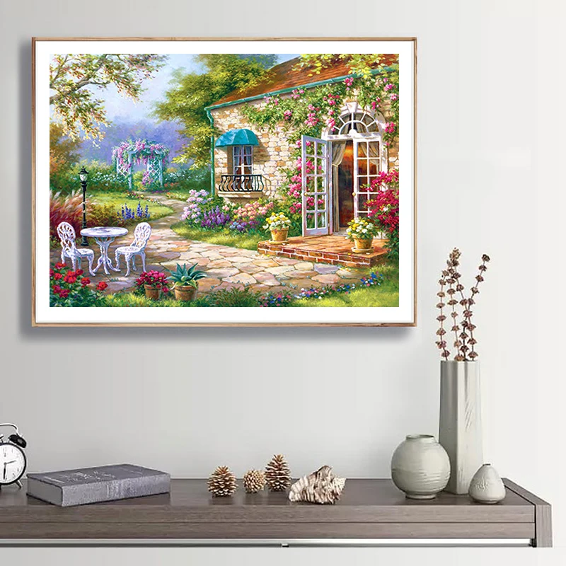 

5D Diamond Painting Scenery Cross Stitch DIY Full Diamond Embroidery Mosaic Picture Needlework Rhinestone Home Decor gift Sale