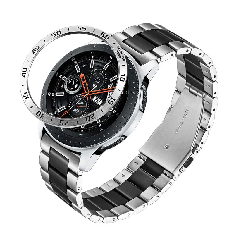 

Anti Scratch Cover for samsung Galaxy Watch 46MM/42MM S3 Frontier faces speed and time Bezel Ring styling case