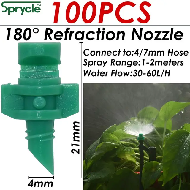 Sprycle 100Db 90/180/360 Fokos Refrakciós Fúvóka Kerti Sprinkler Mezőgazdaság Öntözőüzem Permetező Után - Image 3