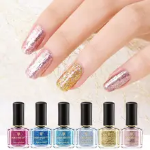 Гель-лак BORN PRETTY, 6 мл, УФ-стразы, блестящая пудра с блестками, замачивается, лак для ногтей, Гель-лак для ногтей