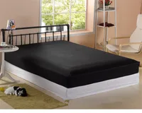 LAGMTA-Drap-Juste pour Matelas 100% Polyester, Couverture Solide aux Quatre Coins avec Bande artificiel astique, 1 Pièce 2