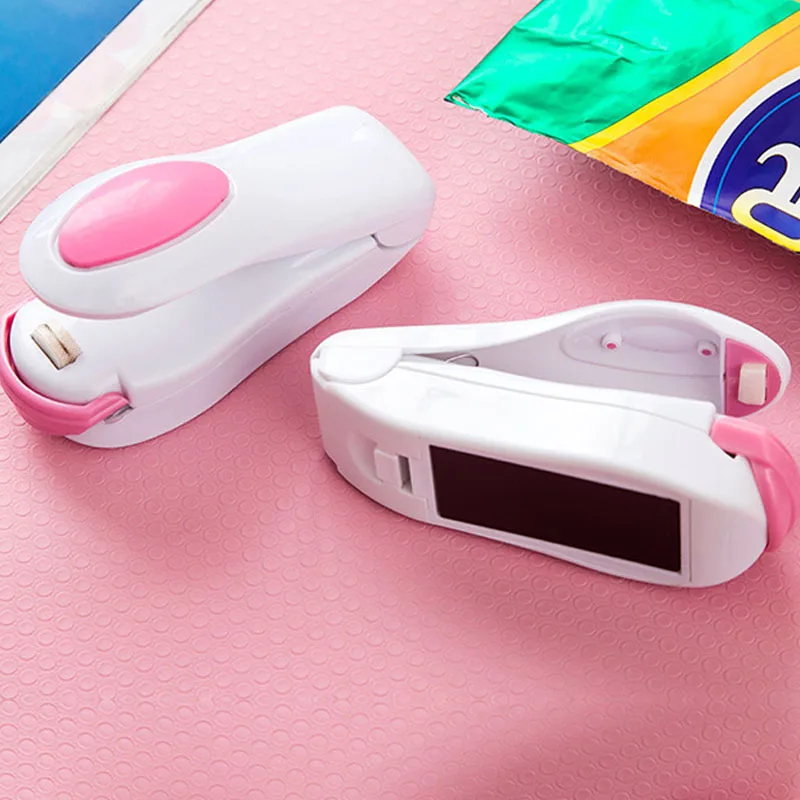 

Portable Heat Snack Sealer Plastic Bag Clip Storage Packet Mini Electric Sealing Handy Sealers For Food Snack Kitchen Gadgets