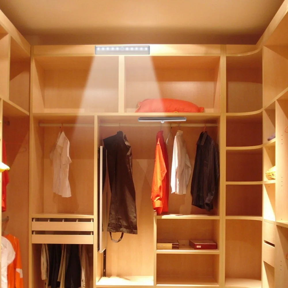 LED Night Light Motion Sensor Wireless PIR Battery Bookcase Closet Wardrobe Lamp Under Cabinet  Lights Kitchen Stairs Lighting (24)