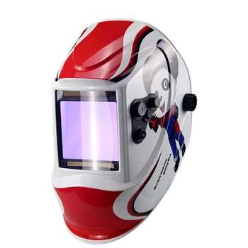 

SHGO HOT-Trusoxin Big View 4 Arc Sensor Din5-Din13 Solar Auto Darkening Tig Mig Mma Welding Mask/Helmet/Welder Cap/Lens/Face Mas