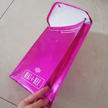 500 шт./лот, Курьерская сумка, держатель для файлов, Нетканая сумка для хранения, на заказ, ваш фирменный логотип, розовый почтовый конверт, почтовые сумки