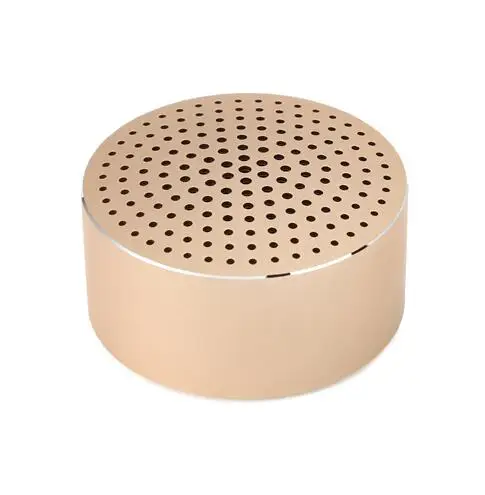 Gold Xiaomi Bluetooth металлический динамик беспроводной мини стерео портативный беспроводной Aux-in Handsfree Mp3 музыкальный плеер вызов для телефона - Цвет: Gold