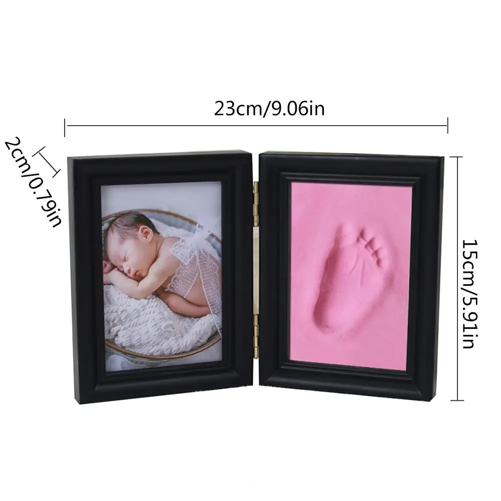 Отпечаток руки ребенка форма в виде отпечатка ноги коврик нетоксичный безчернильный безопасный легко чистить новорожденный фото ручная