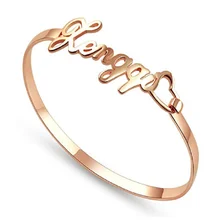 Персонализированное Имя Браслет-манжета браслеты для друзей Индивидуальные любое имя очаровательные браслеты ювелирные изделия для женщин