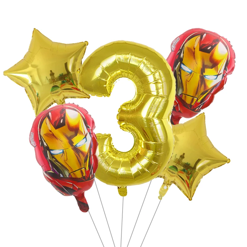 5pcs/set Cartoon Lilo & Stitch Foil Helium Balloon 30 inch Number