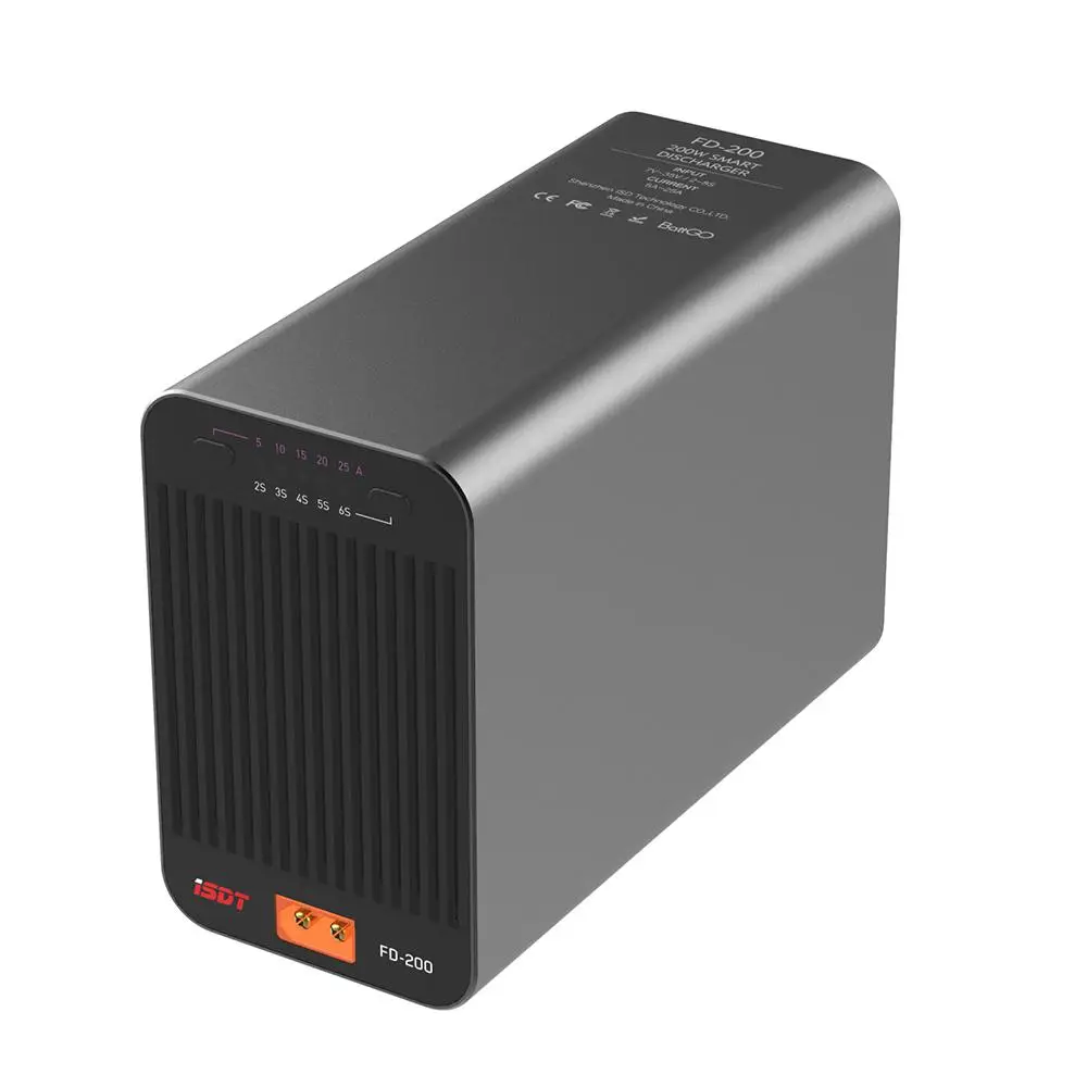 ISDT FD-200 200W 25A Support 2-8S Lipo Battery Wireless APP Control Discharger for RC Drone Spare Parts RC Tiny Gift Present Toy