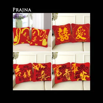 

Prajna Diy Kussen Knoopkussen Dieren Latch Hook Cushion Latch Hook Pillow Embroidery Cushion Foamiran For Needlework Knooppakket