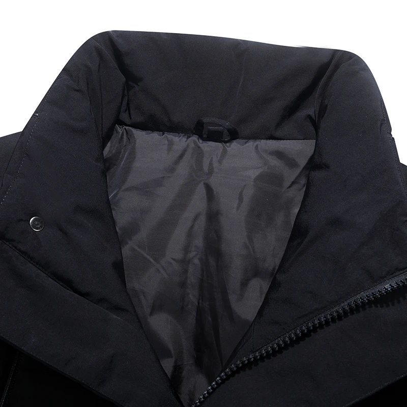 Long section Men Winter thick cold warm Standing collar Duck down jacket Business Casual man Windbreaker down parka Outwear coat