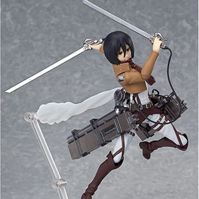 Аниме атака на Титанов Eren Jaeger Mikasa Ackerman Levi Ackerman ПВХ фигурка модель коллекционные игрушки подарки - Цвет: Mikasa Ackerman