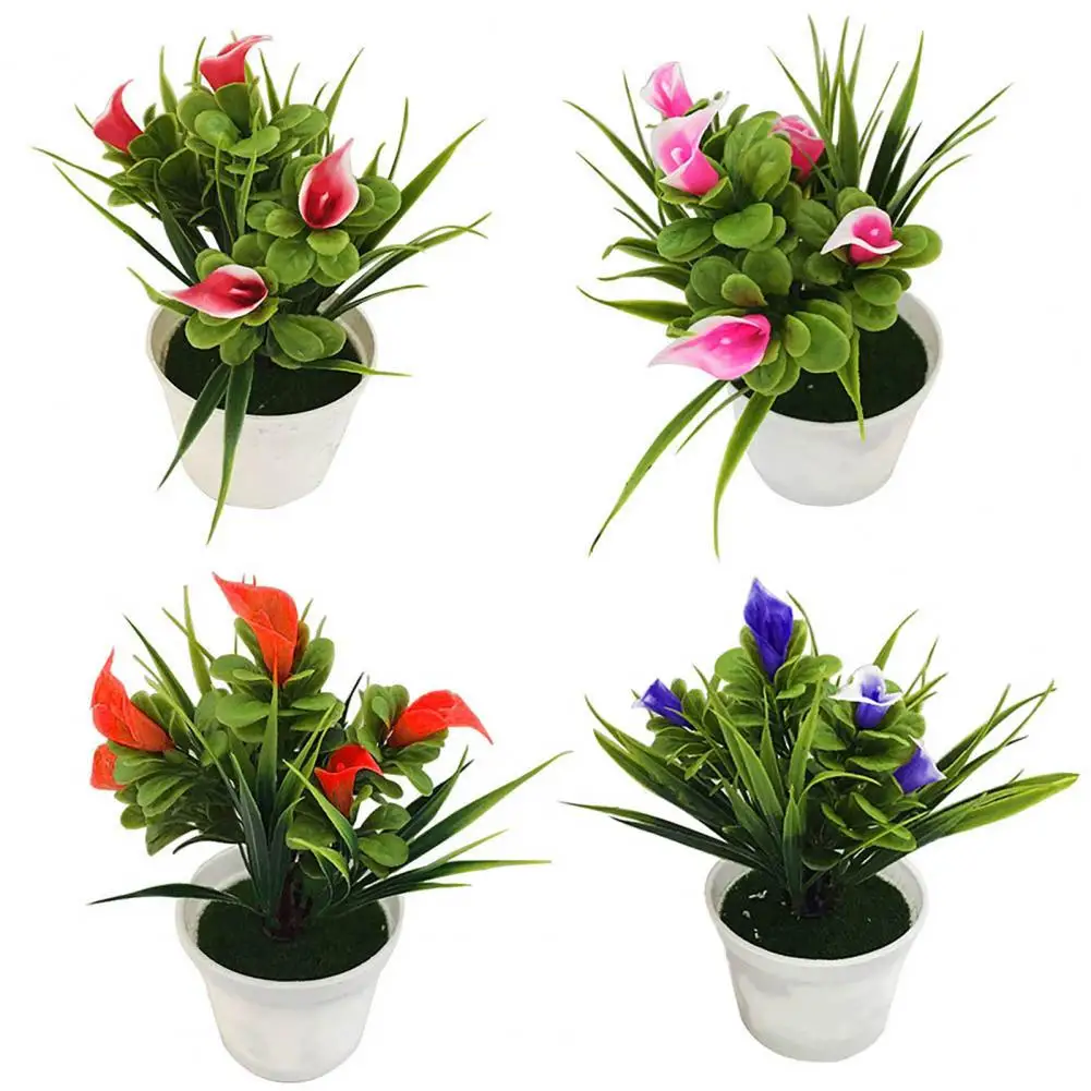 80%HOTPlastic Artificial Bonsai Artificial Plants Fake Potted Flowers Home Office Garden Party Decoration Wedding Christmas DIY