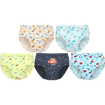 

5pcs Cotton Dinosaur Boys Underwear Briefs Cartoon Elastic Panties Boys Kids Clothes 1 2 3 4 5 6 7 8 9 10 12 Year Old OBU203119